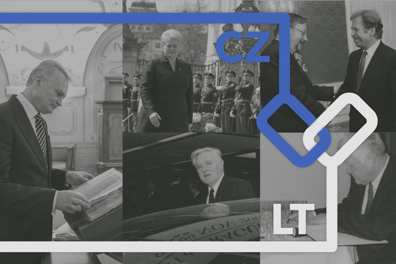 Illustration showing Lithuanian presidents