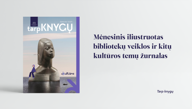 „Tarp knygų“ balandžio numerio viršelis