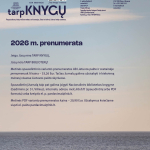 Žurnalo „Tarp knygų“ 2026 m. 4-o numerio viršelis