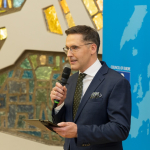 The Secretary General of the Council of Europe visited the National Library, where an information point for Belarusians will open this year 
