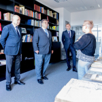 Užsienio reikalų ministro Lino Linkevičiaus apsilankymas Nacionalinės bibliotekos Judaikos tyrimų centre