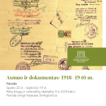 Paroda „Asmuo ir dokumentas: 1918–1940 m.“