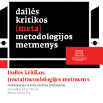 Studijos „Dailės kritikos (meta)metodologijos“ pristatymas