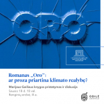 Romano „Oro“ pristatymas ir diskusija