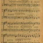 „Tautiškos giesmės“ natos (pirmą kartą giesmė išspausdinta laikraštyje „Varpas“, 1898 m. Nr. 6)