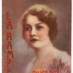 Paryžiaus teatro naujienų žurnalo „La Rampe“ 1929 m. birželio numeris su Unės Baye portretu viršelyje, 1929 m.