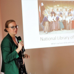 Latvijos nacionalinės bibliotekos atstovė Dagnija Baltina