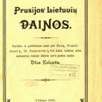 Knygelė „Prusijos lietuvių dainos“ (1905 m.) © epaveldas.lt