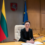 The Speaker of the Seimas of the Republic of Lithuania the conference’s patroness Viktorija Čmilytė-Nielsen