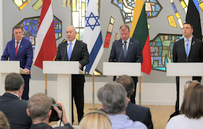 Nacionalinėje bibliotekoje – Baltijos šalių Ministrų Pirmininkų susitikimas su Izraelio premjeru
