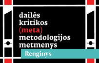 Studijos „Dailės kritikos (meta)metodologijos“ pristatymas