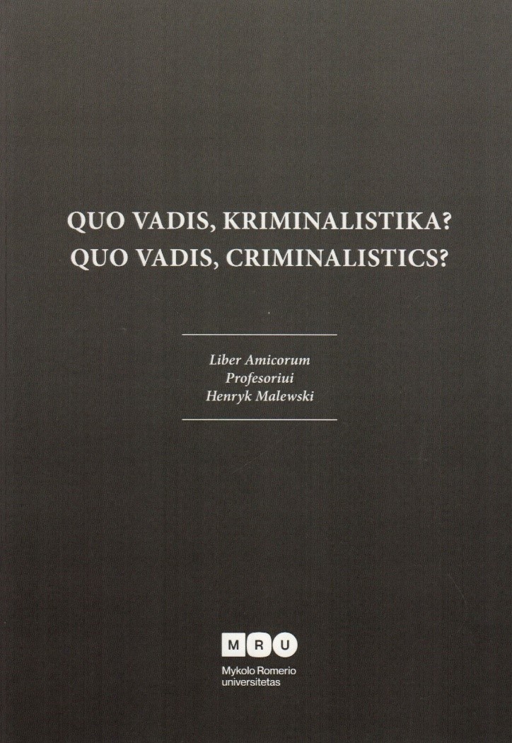 quo vadis kriminalistika